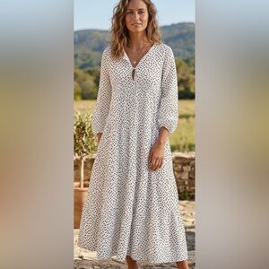 Zara Home Polka Dot Maxi Dress - size M